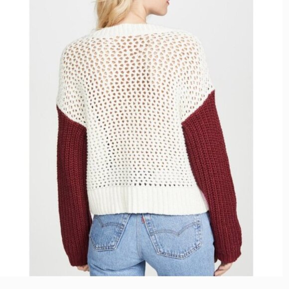 Wildfox Color Me Beverly  Color Block Sweater SZ S - Picture 2 of 9